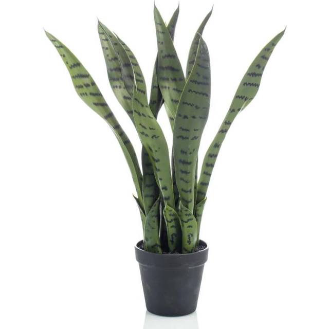 Emerald Artificial Sansevieria 55cm in Pot Lifelike Realistic Plant Decor