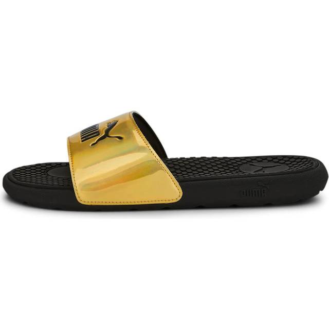PUMA womens Cool Cat Slide Sandal  Distressed Team Gold-black  6 US