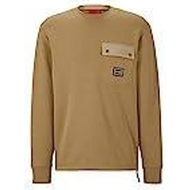 HUGO Sweatshirt, open brown, S