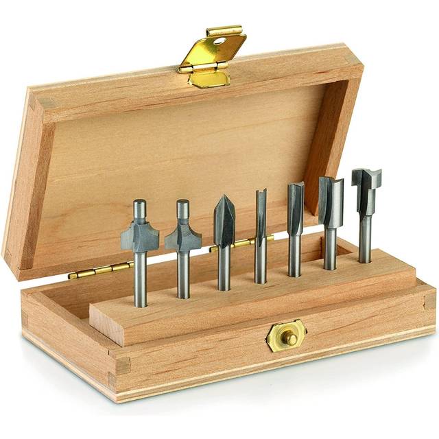 Dremel 7 Piece Multi Purpose Router Cutter Set in wooden box 660