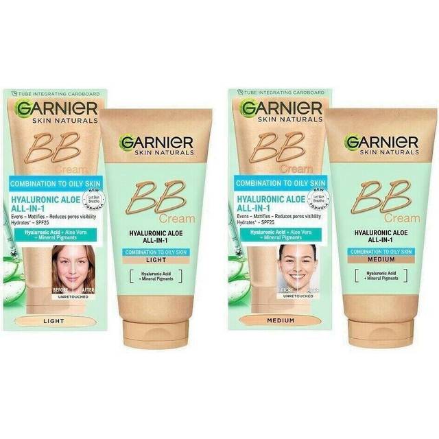 Garnier Skin Naturals kombination till Oily Hyaluronic Aloe Allt-i-1 BB Light Cream, 50 ml