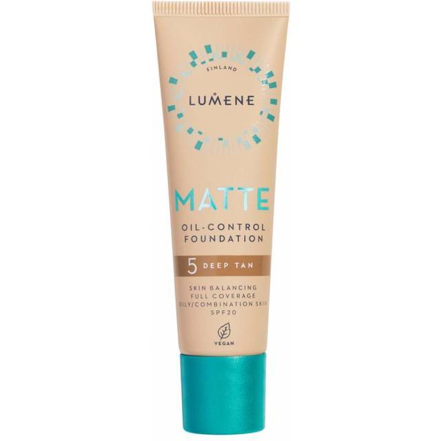Lumene Matte Oil-Control Foundation SPF20 5 Deep Tan (30 ml)