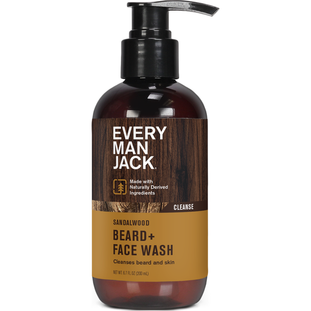 Every Man Jack Beard + Face Wash - Sandalwood 6.7 fl oz