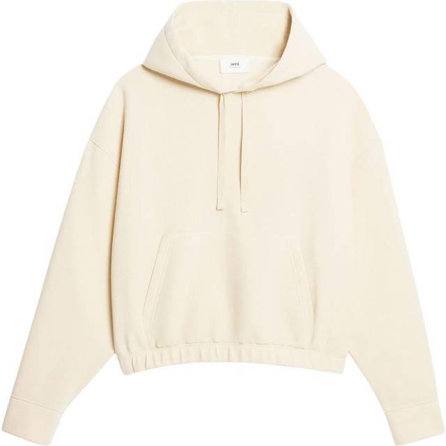AMI Paris Beige Boxy Hoodie - VANILLE/709 - XL