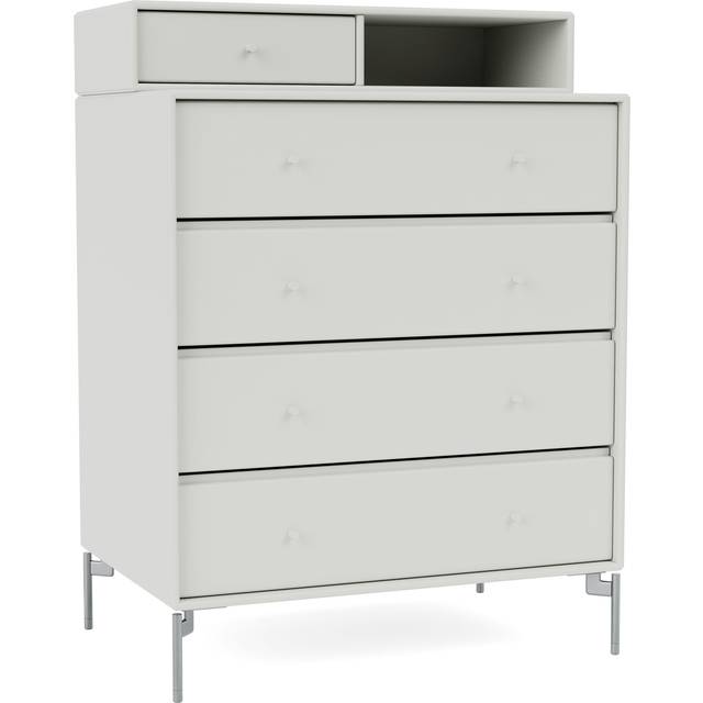 Montana - KEEP - With chrome legs - Byrå - Nordic - H 94.8 CM / W 69.6 CM / D 30/46.8 CM