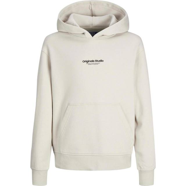 JACK & JONES Jorvesterbro Sweat Hood Noos Jnr huvtröja, Månstrål/passform: lös, 164 cm