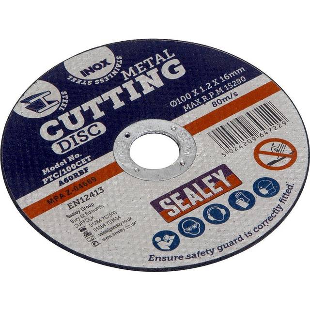 Sealey PTC/100CET Cutting Disc Ø100 x 1.2mm 16mm Bore