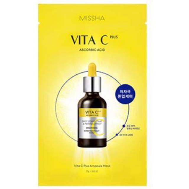 Missha Vita C Plus Lysende Ansigts Sheetmaske Med C-Vitamin 27 g