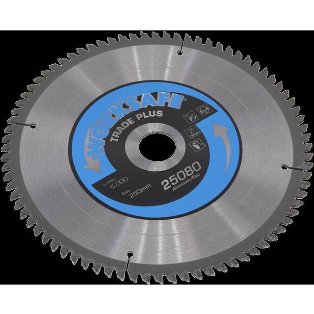 Worksafe 25080/Ali Aluminium Cutting TCT Saw Blade Ø250 x 30mm - 80tpu