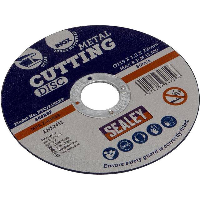 Sealey PTC/115CET Cutting Disc Ø115 x 1.2mm 22mm Bore