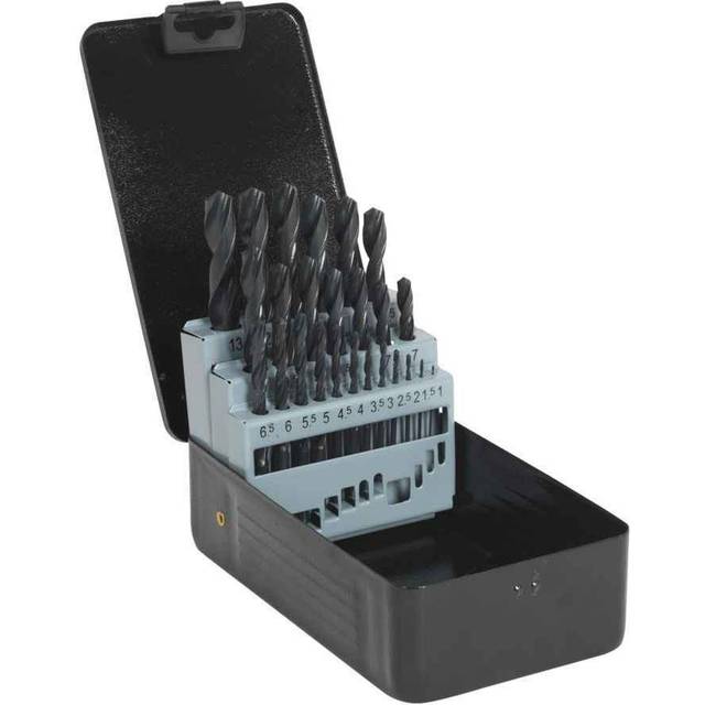 Sealey DBS25RF HSS Roll Forged Drill Bit Set 25pc 1-13mm