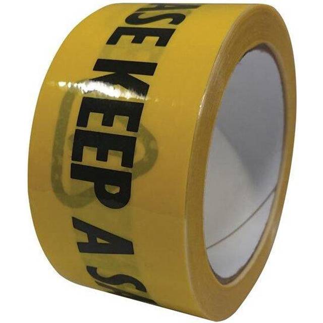 Faithfull 06525033BY-SD Laminated Hazard Tape Social Distance Blk/...