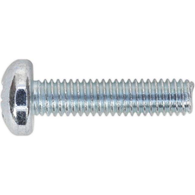 Sealey MSP625 Machine Screw M6 x 25mm Pan Head Pozi Zinc DIN 7985z...