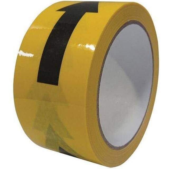 Faithfull 06525033BY-ARR Laminated Hazard Tape Arrows Blk/Yell 50m...