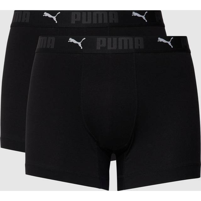 Men's Puma Sport 2 Pack Men's Cotton Boxer - Black - Size: 32/30/31/Regular/36