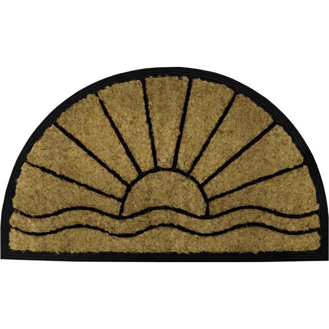 40 x 70 cm Non-Slip Outdoor Door Mat - Black;Brown (40cm W X 70cm L)