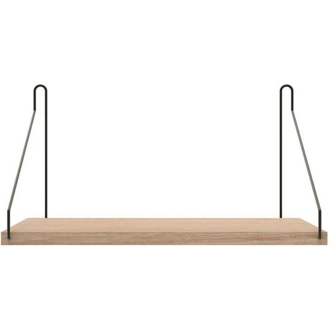 FRAMA - White Stained Oak Shelf - 40 cm - Hylla - White/Black - D:200/L:400 mm