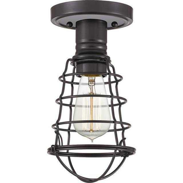 Quoizel - Elstead Mixon Semi Flush Ceiling Light Palladian Bronze