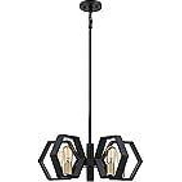 Elstead Quoizel Bismarck Pendant Ceiling Light Earth Black