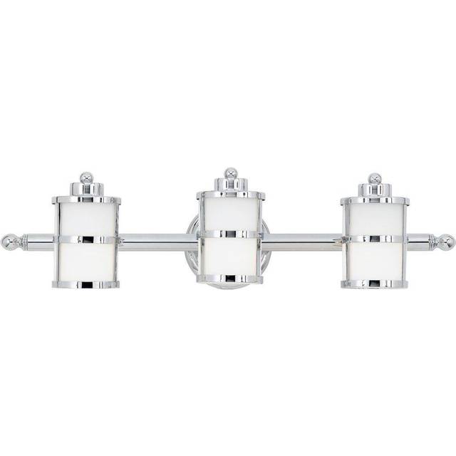 Tranquil Bay - 3 Light Bathroom Over Mirror Light Polished Chrome IP44, G9 - Elstead