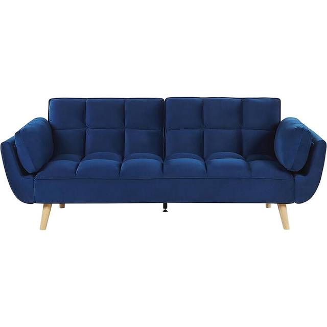 Velvet Sofa Bed Navy Blue ASBY