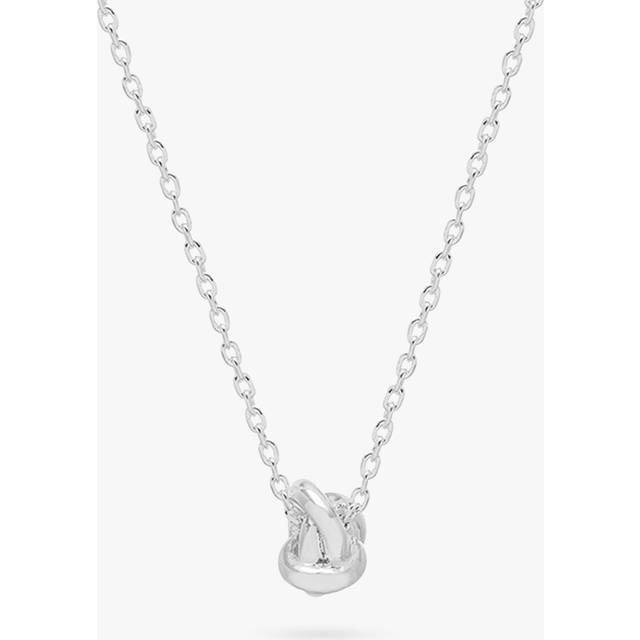 Estella Bartlett Knot Pendant Necklace in Silver - silver - one size
