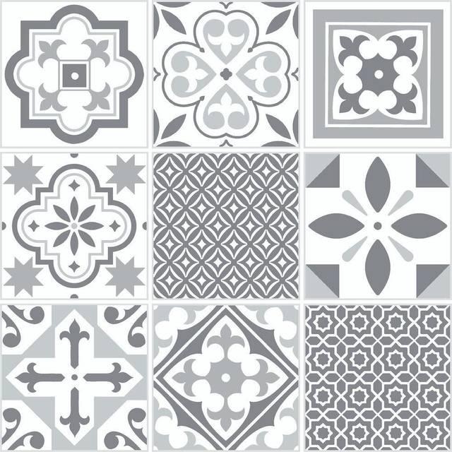 D-C-Fix Patterned Self-Adhesive Vinyl Floor Tiles &Ndash; Contains One Pack Of 30.48 X 30.48 Cm Tiles (1 Sqm) - One Colour