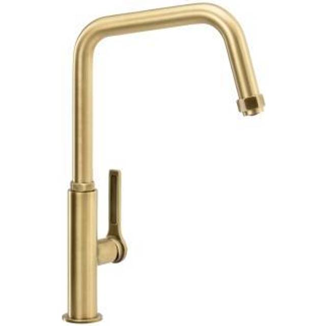 Abode Hex Antique Brass Single Lever Kitchen Sink Mixer Tap AT2087