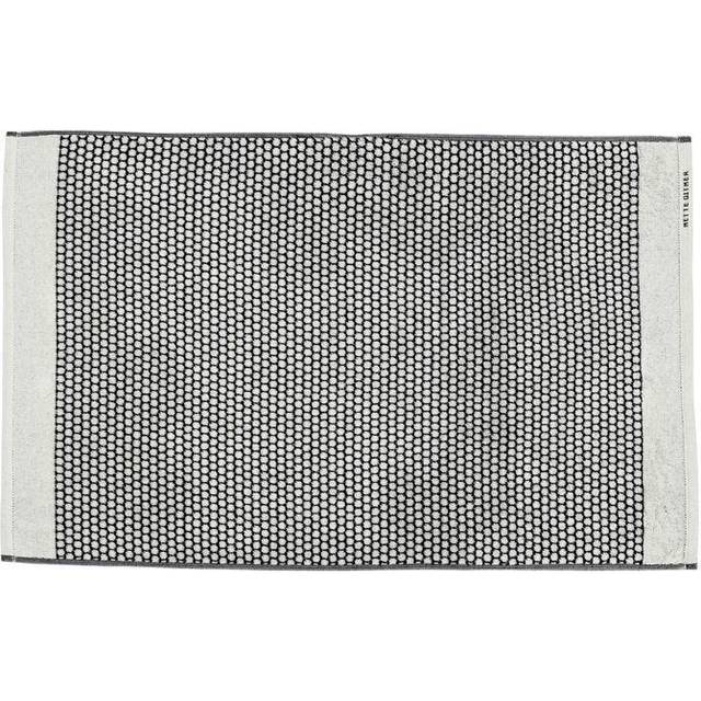 GRID Bath Mat 50x80 cm, Black/Off-white