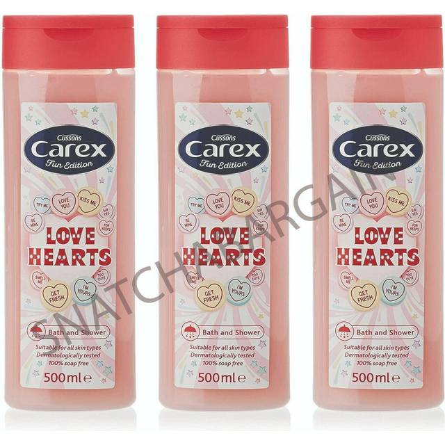 Carex Fun Edition Love Hearts Bath and Shower, 500ml