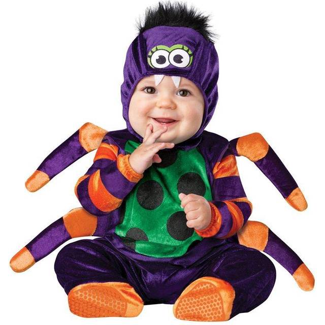 Infant Itsy Bitsy Spider Costume | Spider Costumes - Green&#47;Orange&#47;Purple (M)