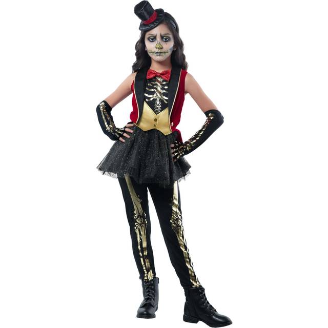 Circus Skeleton Kid's Costume - Black&#47;Red&#47;Purple (L)