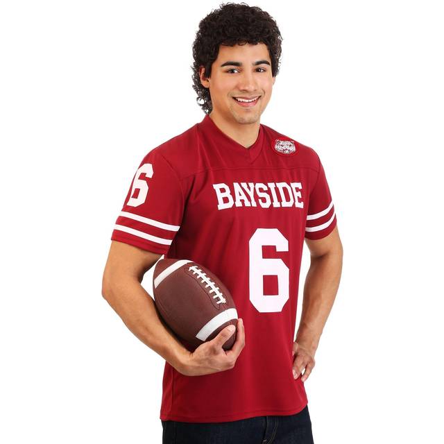 Saved by the Bell A.C. Slater Costume for Adults - Black&#47;Red&#47;White (M)