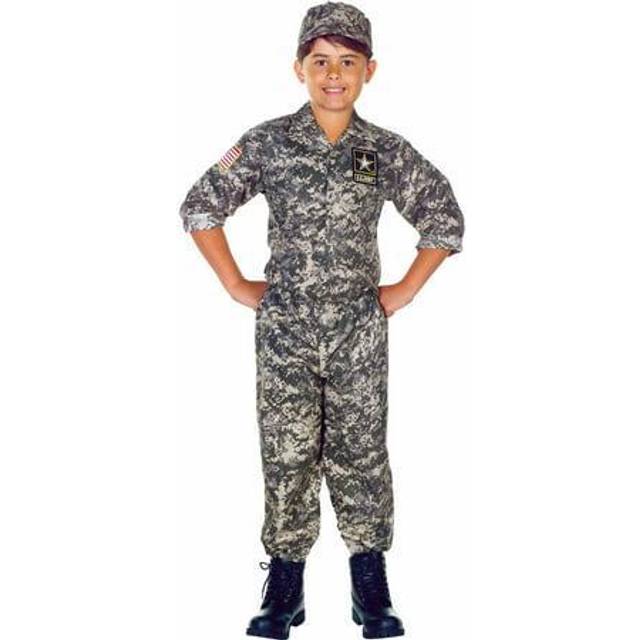 Army Camo Costume for Kids | Kid&#39;s Uniform Costumes - Green (S)