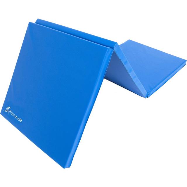 ProsourceFit Tri-Fold Folding Exercise Mat - Blue  ps-1952-tfm-blue