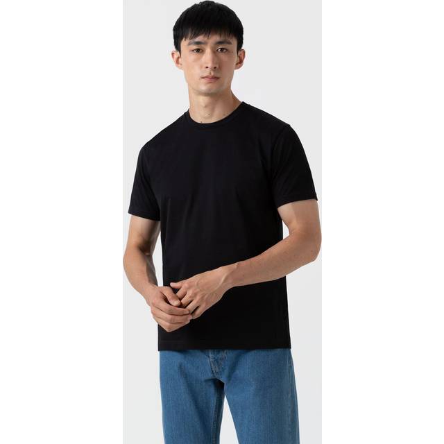 Sunspel Riviera Midweight T-Shirt Black