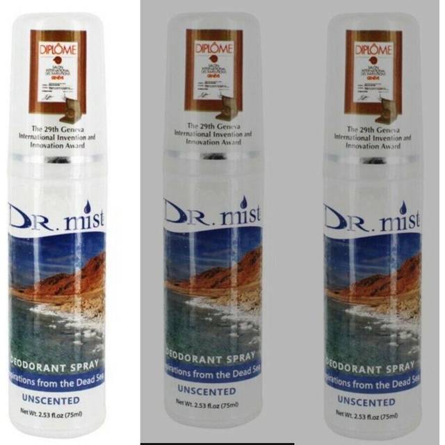 Dr. Mist Deodorant Spray Unscented 1.69 fl oz