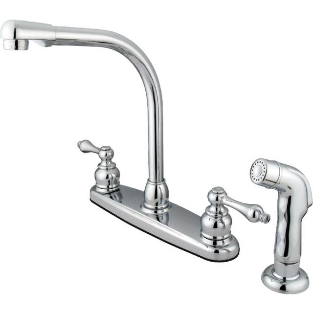 Kingston Brass KB711ALSP Victorian Centerset Kitchen Faucet  Polished