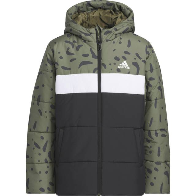 adidas Pojkar Colorblocked Padded Jacka för barn, medelvikt jacka