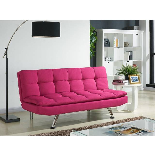 Home Detail Kingston Pink Fabric Sofa Bed, Pink