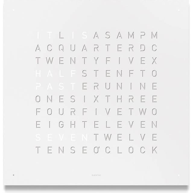 QLOCKTWO Earth 45 White Pepper Wall Clock