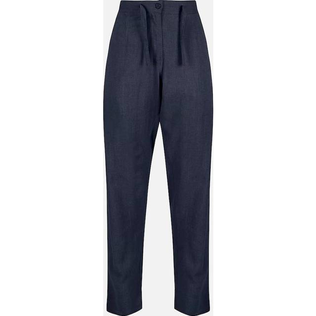 Regatta Womens/Ladies Maida Linen Trousers (Navy) - Size 16 UK