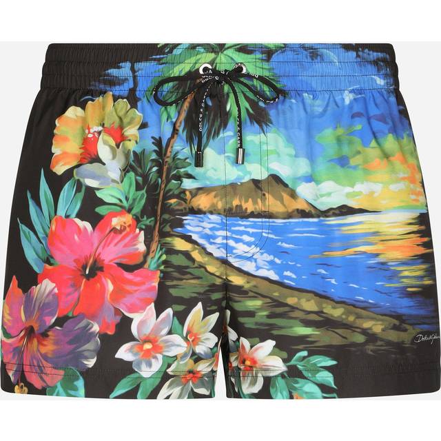 Dolce & Gabbana Badetøj Herre Italiensk Strandtøj Flerfarvet