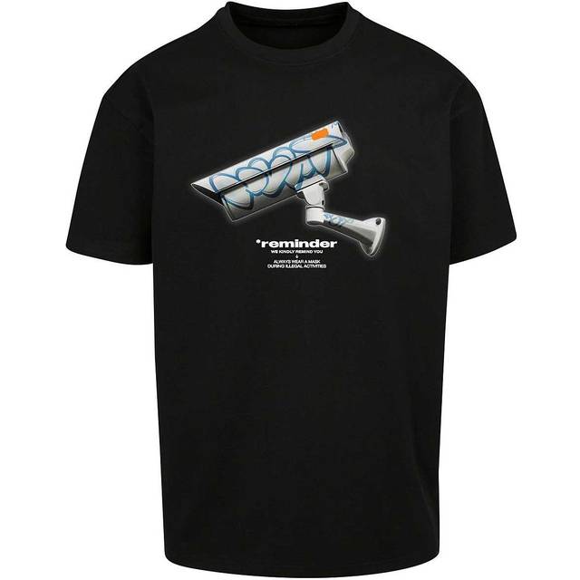 Mister Tee T-shirt för män, CCTV, oversize, t-shirt, svart, XXL, svart, XXL
