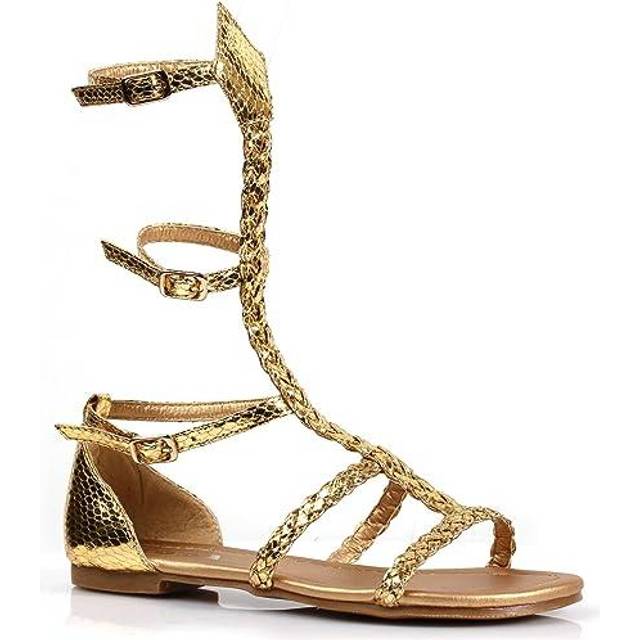 Egyptian Gold Kid's Costume Sandals | Costumes Shoes - Orange (XL)
