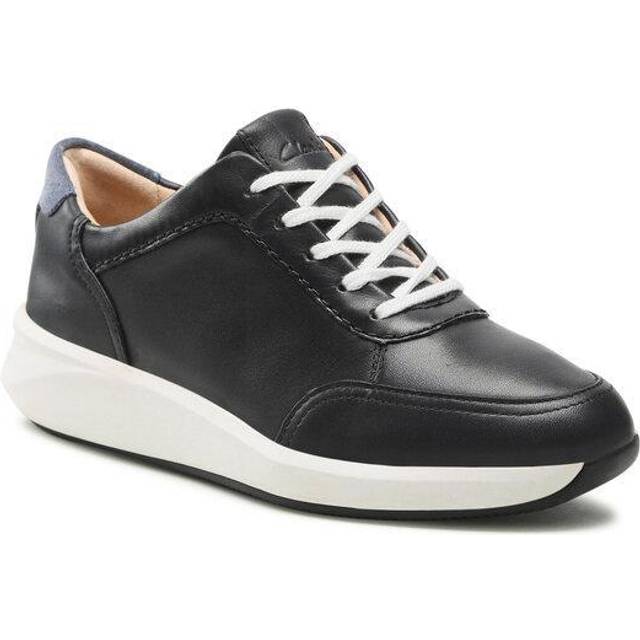 Ladies Clarks Stylish Lace Up Heeled Trainers 'un Rio Mix'