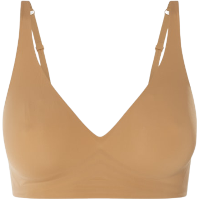 Wolford Womens Fairly Light Pure Skin V-neck Stretch-woven Bra 34b - FAIRLY LIGHT