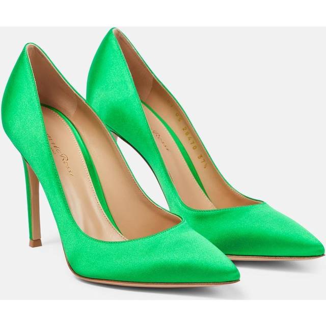 105mm Gianvito Satin High Heel Pumps