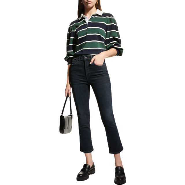 Veronica Beard Carly Kick-Flare Jean Dark Ink - 26