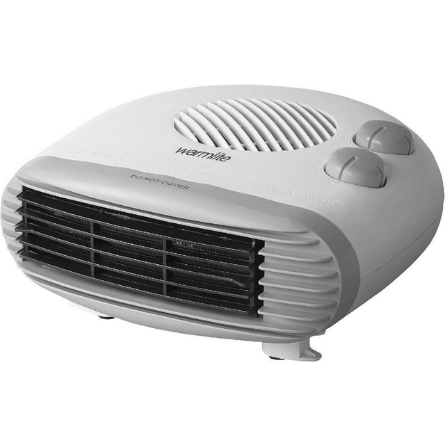 Warmlite 2000W Flat Fan Heater - White